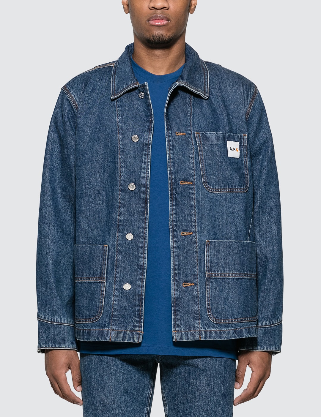 A.P.C. A.P.C. x Carhartt Denim Jacket HBX Globally Curated