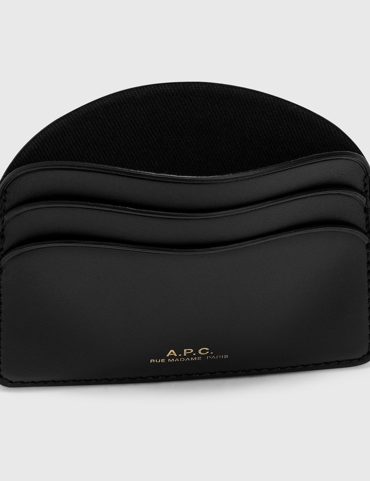 A.P.C Women's Demi Lune Card Holder Black