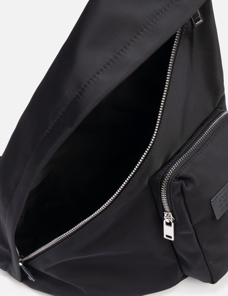 MM6 Maison Margiela Numeric Sling Backpack - Black triangular