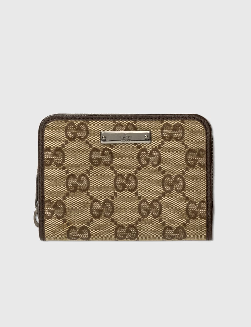 Gucci - GUCCI GG LOGO ZIPAROUND SMALL POUCH | HBX - Globally