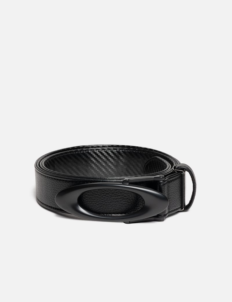 Oakley Oakley Ellipse Belt - Black woven belt with metal ellipse