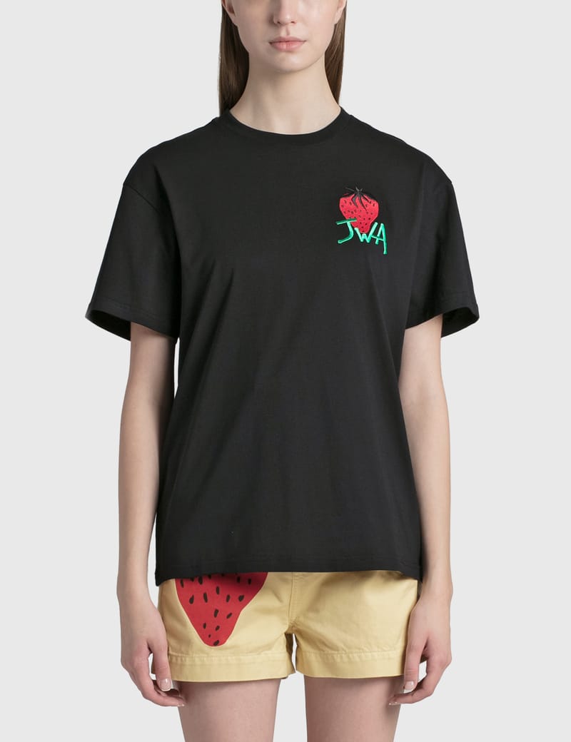 JW Anderson - Embroidered Strawberry JWA T-Shirt | HBX