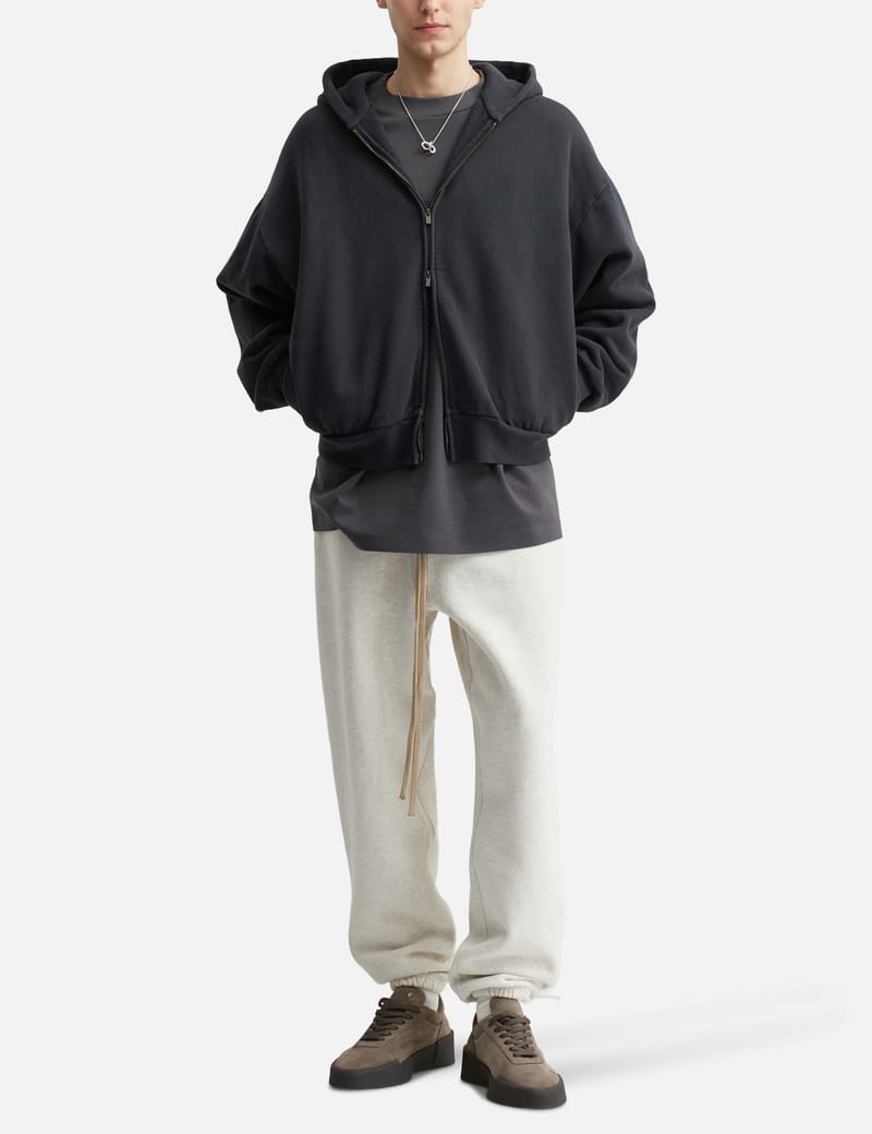 Fear of God Essentials Embroidered Classic Full Zip Hoodie