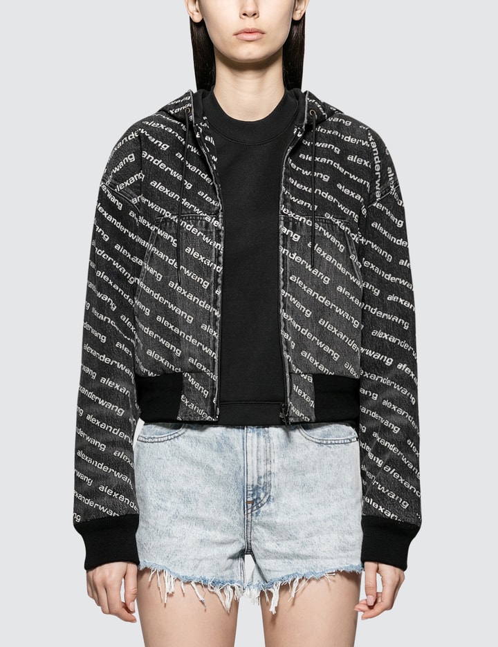 Alexander Wang Stars and Stripes Applique Bomber