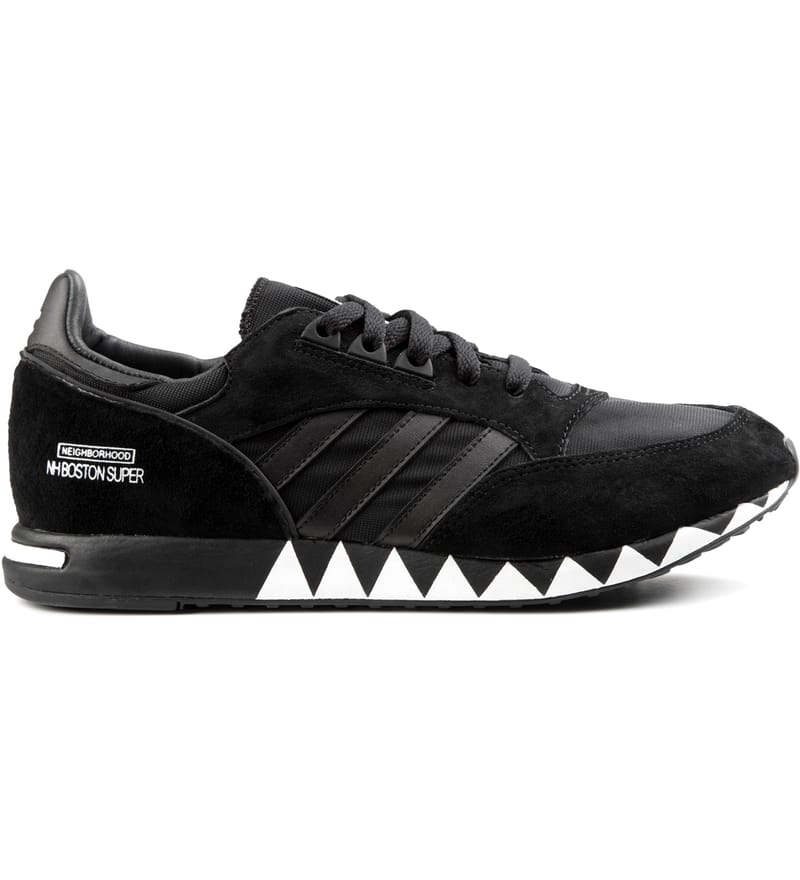 NEIGHBORHOOD x adidas Originals Black NH Boston Super OG Sneakers