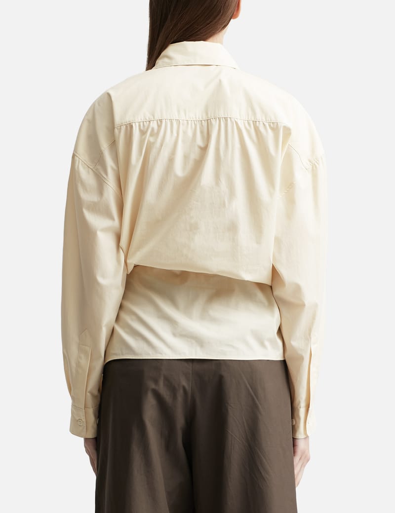 Lemaire - STRAIGHT COLLAR TWISTED SHIRT | HBX - Globally Curated