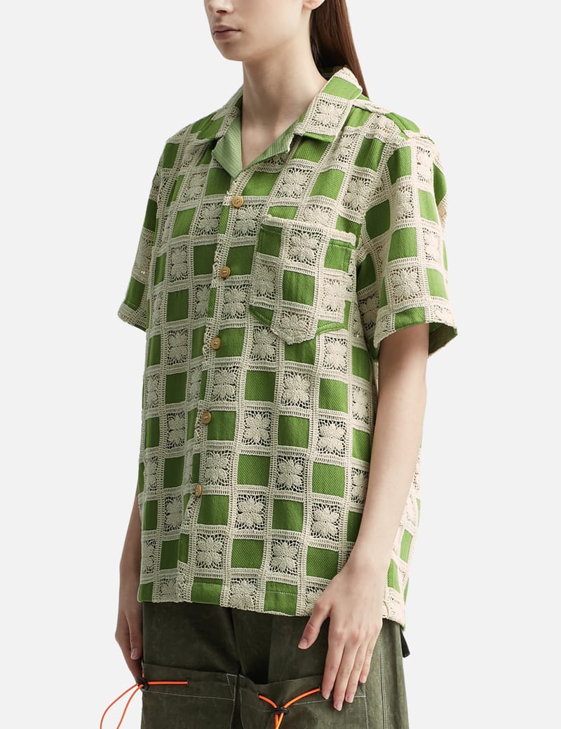 FRIED RICE - Unisex Floral Check Shirt | HBX - Globally Curated