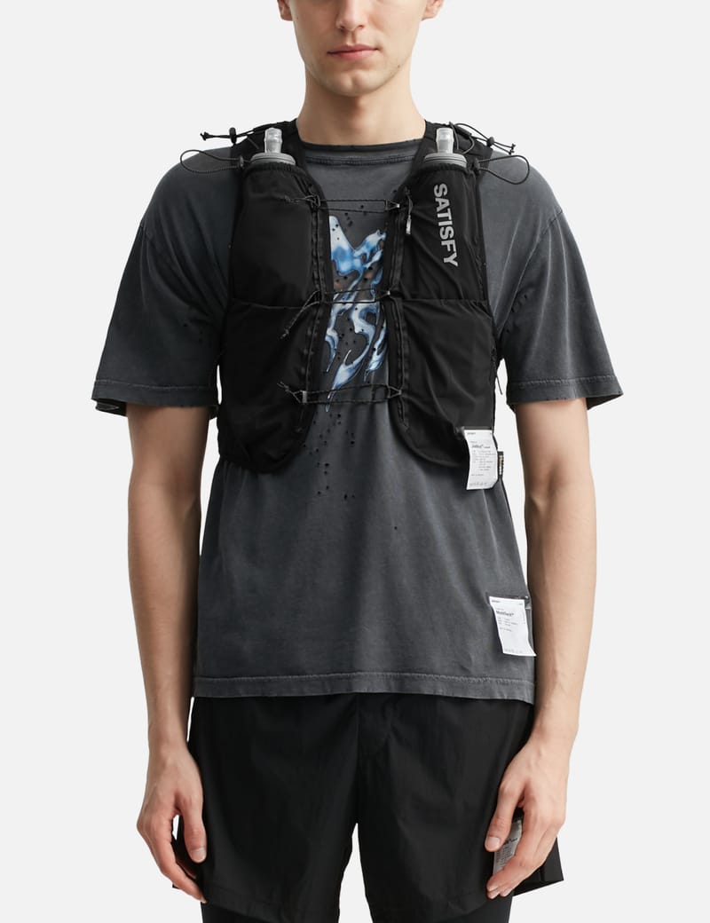 SATISFY 8インチ ショーツ ブラックシルク ランニングパンツ　希少初期 SATISFY 8インチ ショーツ ブラックシルク ランニングパンツ