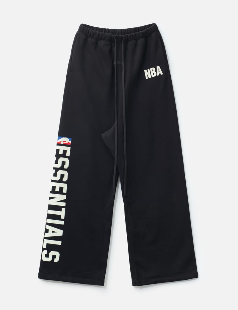 Fear of God Essentials NBA Nylon Tearaway Pant - Black wide-leg