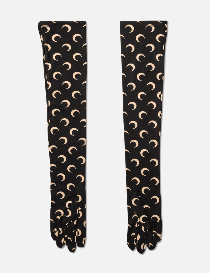 【Marine Serre】All Over Moon リジェネレイト グローブ Regenerated All Over Moon Gloves • Marine Serre