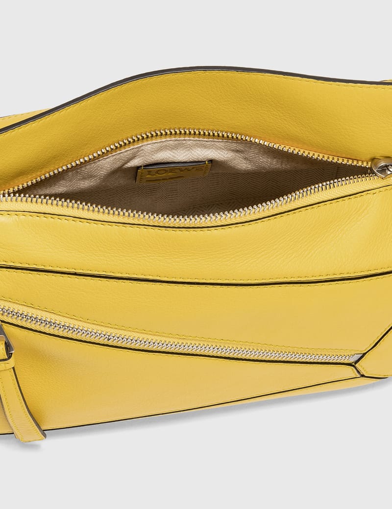 LOEWE (ロエベ) 商品名: PUZZLE SMALL BUMBAG ( Small Puzzle bumbag in classic calfskin Brown - LOEWE USA Official