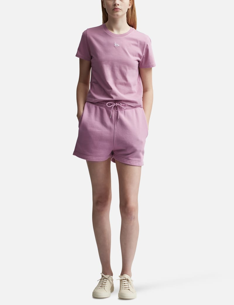 Maison Kitsuné - BABY FOX PATCH REGULAR JOG SHORTS | HBX
