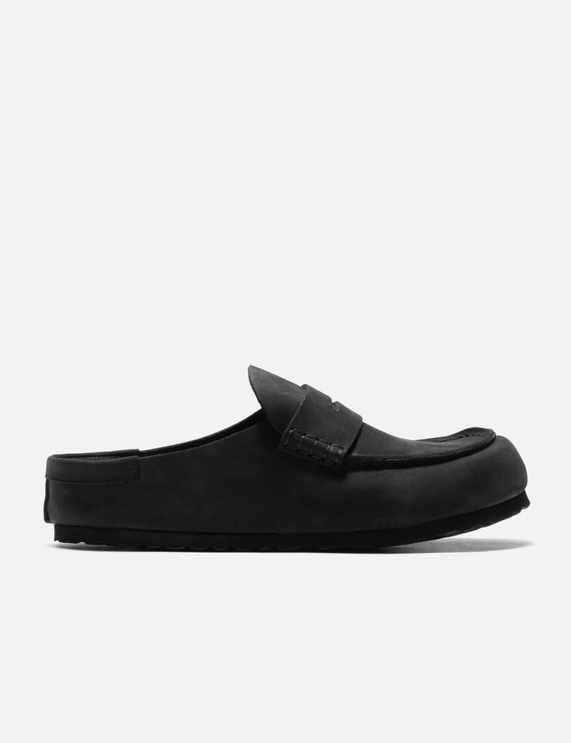Birkenstock Boston Exquisite - Black clog with aniline leather and