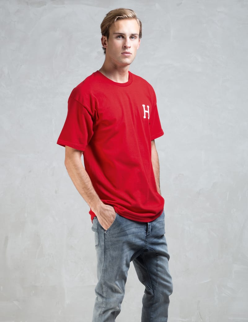 Huf - Red Huf X Thrasher Classic H T-shirt | HBX - Globally