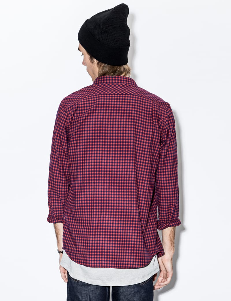 Bedwin & The Heartbreakers - Red “Rick” L/S Fannel Gingham Check