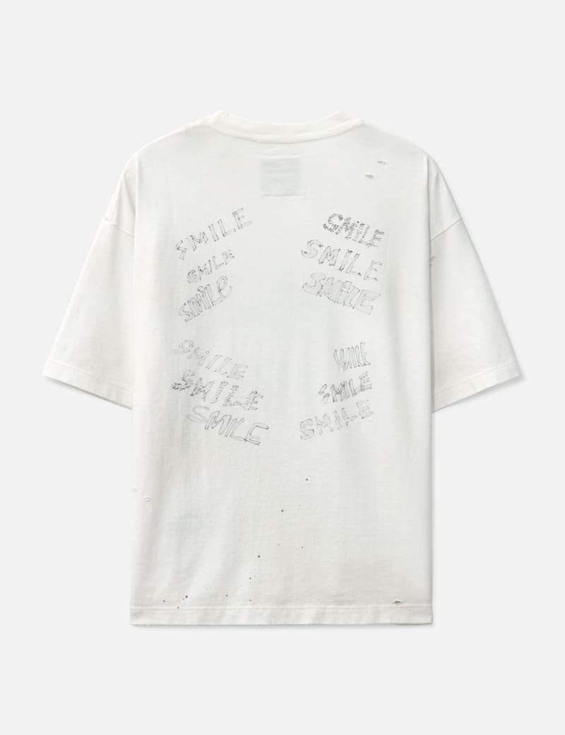 【すぐ届く】Mihara Yasuhiro LEON Print Distressed T-shirt Maison MIHARA YASUHIRO ONLINE STORE（ミハラヤスヒロ