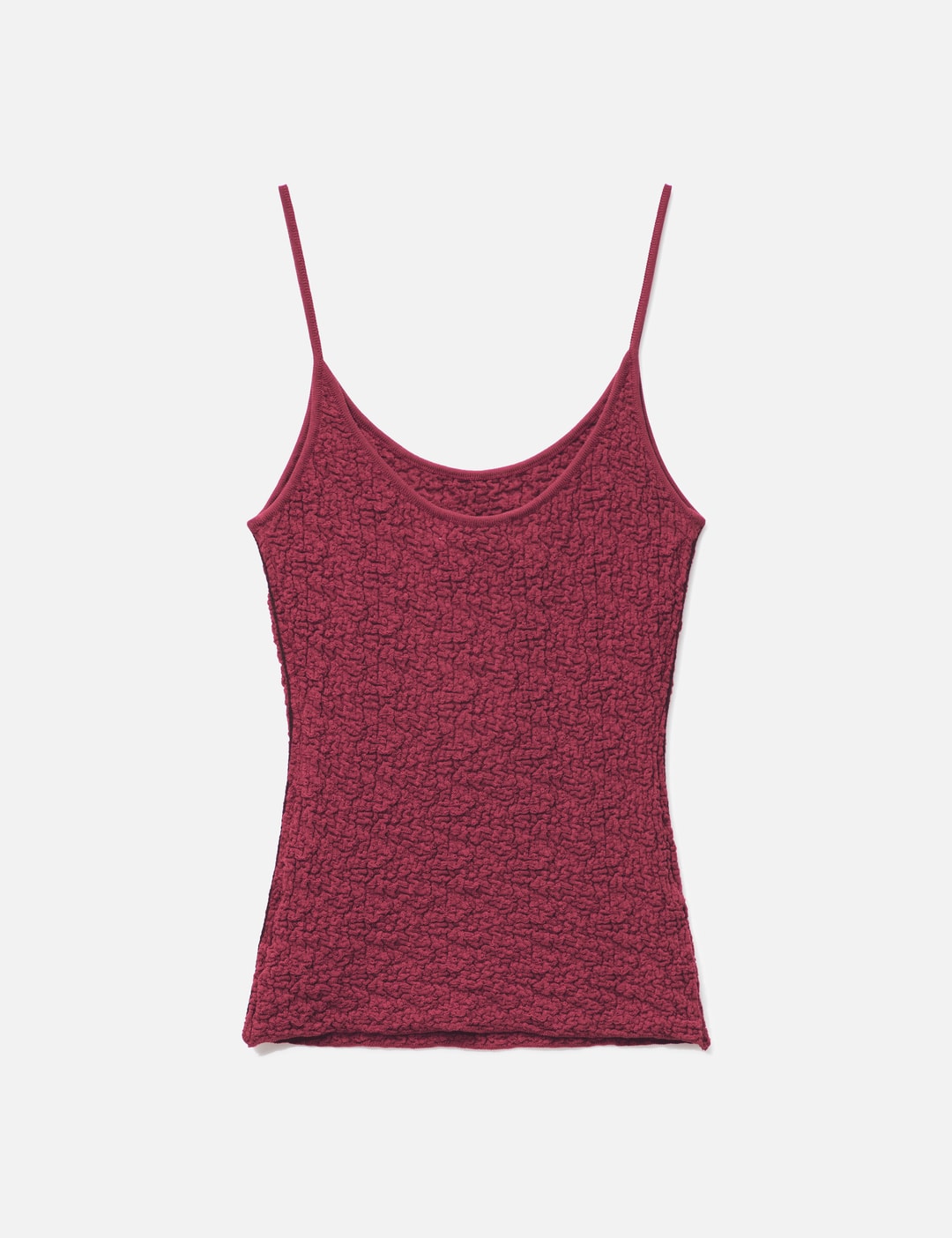 anggae Textured Camisole - Cropped red camisole, lightweight and ...