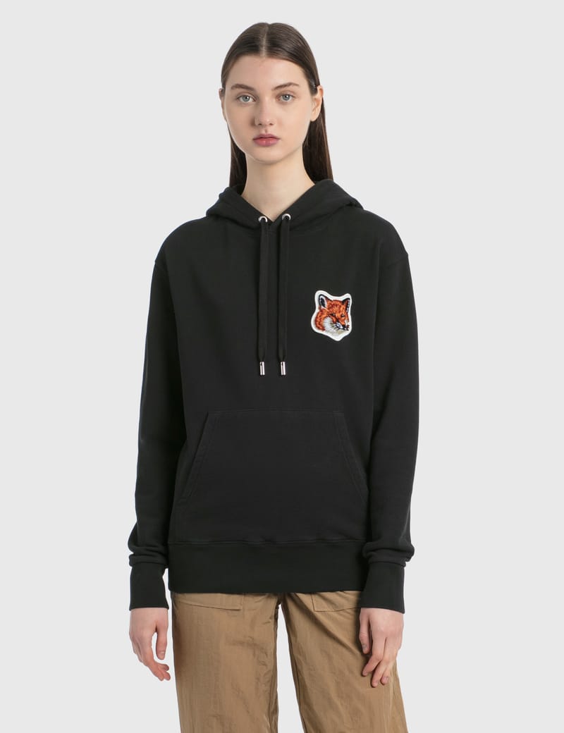 Maison Kitsuné - Velvet Fox Head Patch Classic Hoodie | HBX