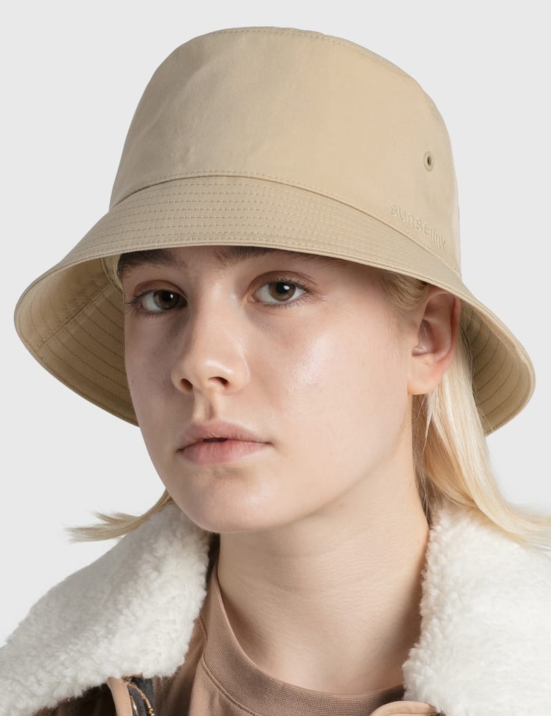 Burberry - Embroidered Logo Cotton Bucket Hat | HBX