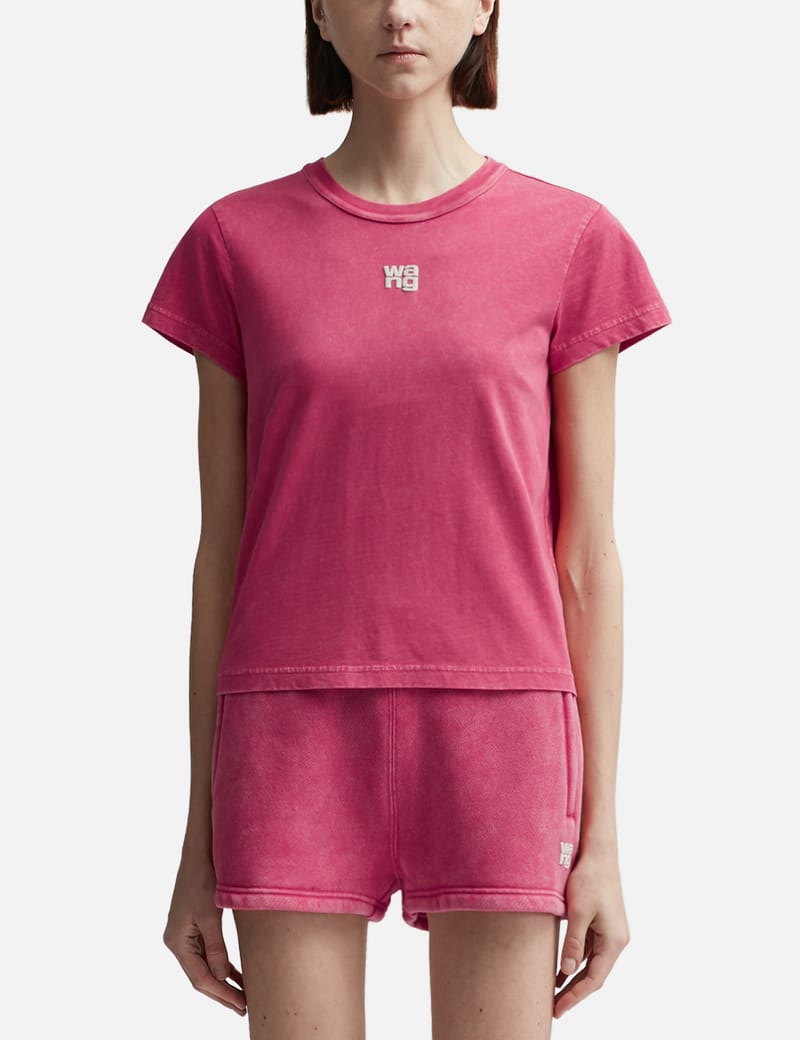 T By Alexander Wang - Puff Logo Shrunken T-Shirt | HBX