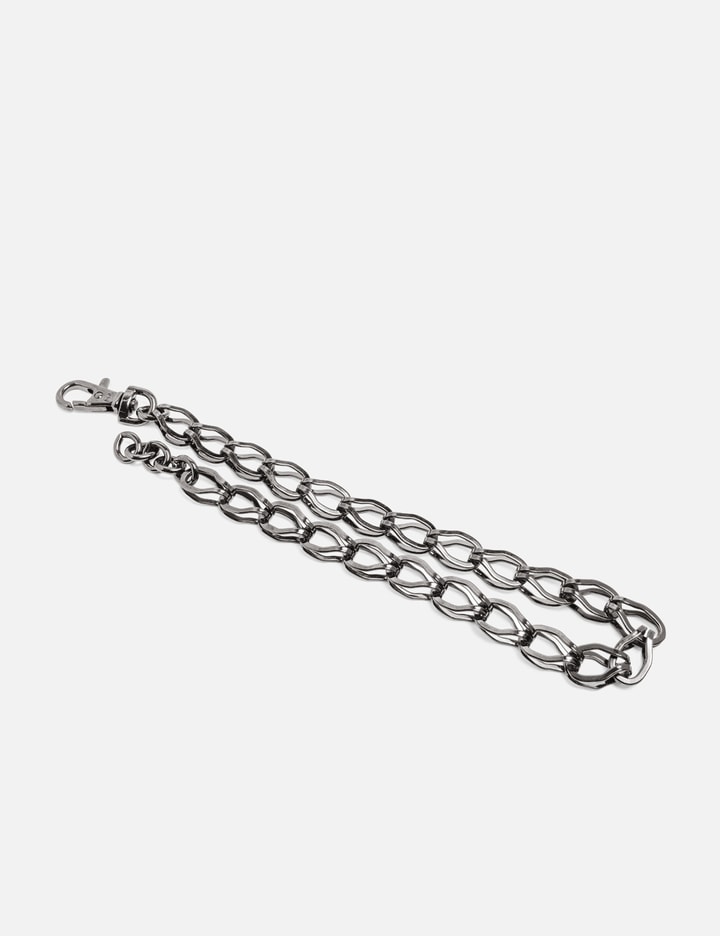Martine Ali FOX CHAIN - GUNMETAL - Sleek silver-tone chain with clasp ...