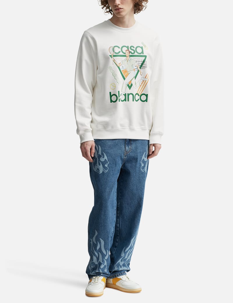 唯一無二の個性を纏う【Casablanca】 Le Jeu Sweater Casablanca - Le Jeu Sweater | HBX - Globally Curated Fashion