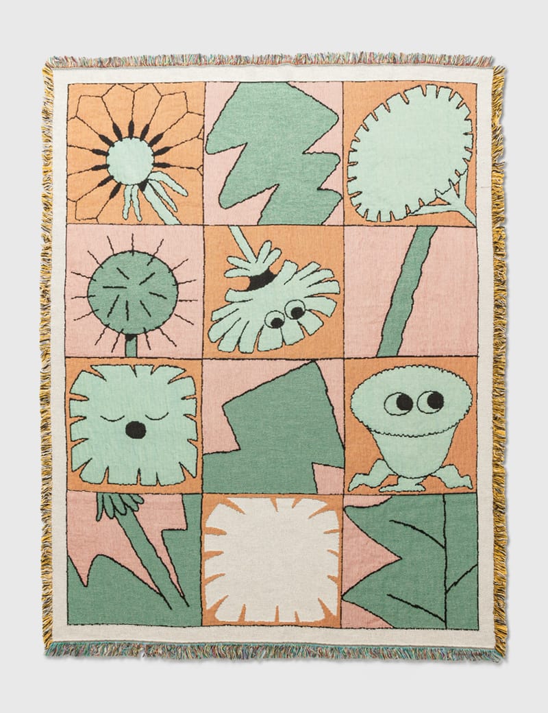 Slowdown Studio Weeds throw ブランケット Slowdown Studio - ウィーズ スロー | HBX