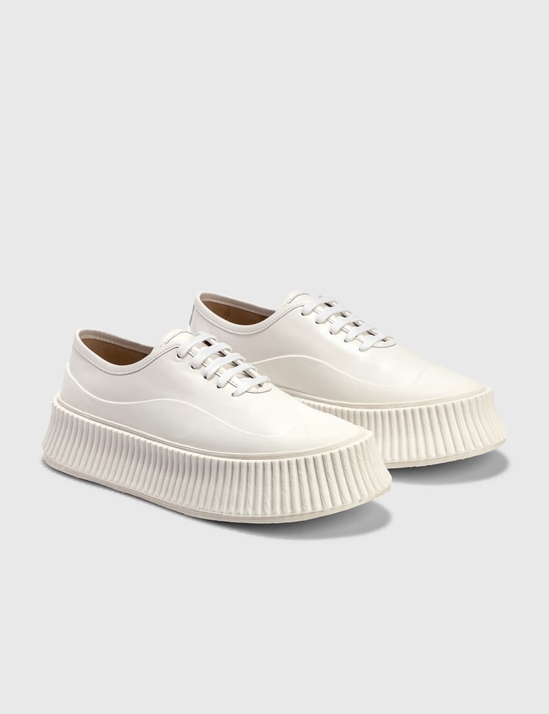 Jil Sander - Padded Low-top Leather Sneaker | HBX - Globally