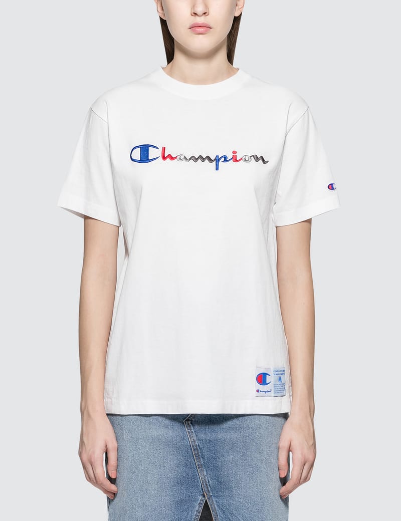 Champion tri discount color shirt