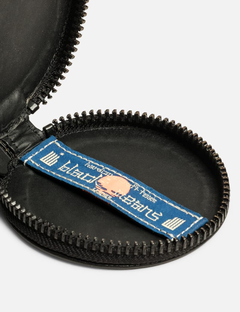 BLACKMEANS Leather Coin Case - Black genuine leather coin pouch