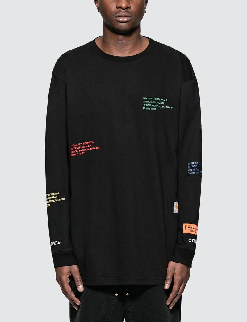 HERON PRESTON® - Heron Preston X Carhartt L/S T-Shirt | HBX