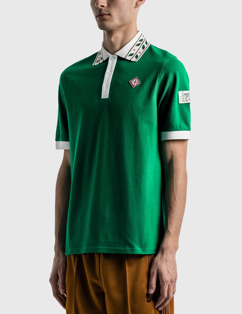Casablanca - Laurel Classic Polo Shirt | HBX - ハイプ Casablanca - Laurel Classic Polo Shirt | HBX - ハイプ