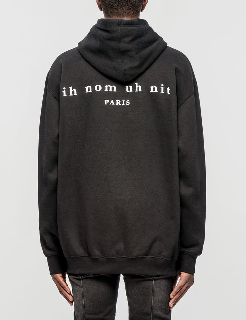パーカー・フーディ IH NOM UH NIT Men Hoodies NUS22239009 Black HOODIE-LOGO-Ih-Nom-Uh-Nit-