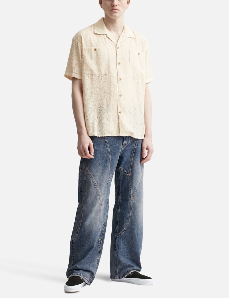 BRICK CURVE PANEL WIDE JEANS