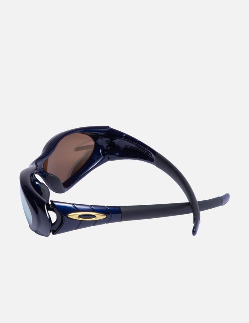 オークリー アイジャケット EYE JACKET 2.0 MIDNIGHT 24K OAKLEY ネイビーメタリック 【中古】 brandeal_0919g2197