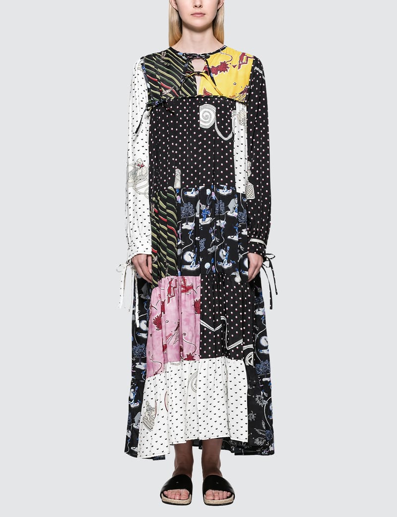 Loewe shop patchwork dress