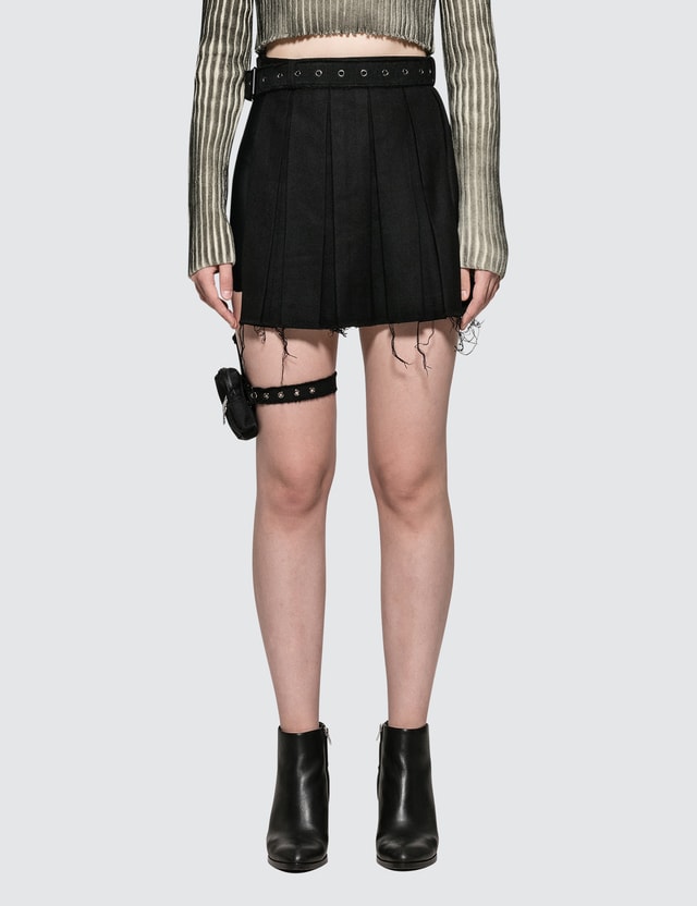 Hyein Seo - Wool Skirt With Garter Belt | HBX