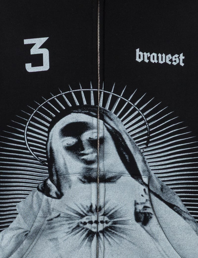Bravest Studios - Black Mary Zip Up Hoodie | HBX