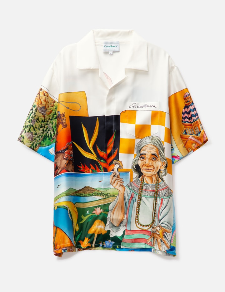 Casablanca - Unisex CUBAN COLLAR SHORT SLEEVE SHIRT | HBX - Globally ...