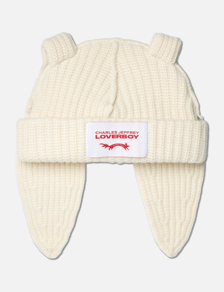 Charles Jeffrey Loverboy Chunky Rabbit Beanie Ecru Lambswool Beanie charles-jeffrey-loverboy-chunky-rabbit-beanie-ecru-lambswool-beanie