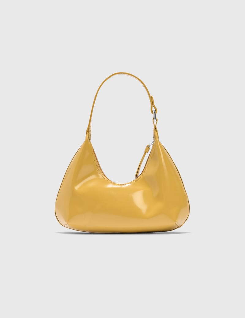 BY FAR - Baby Amber Yellow Semi Patent Leather Bag | HBX