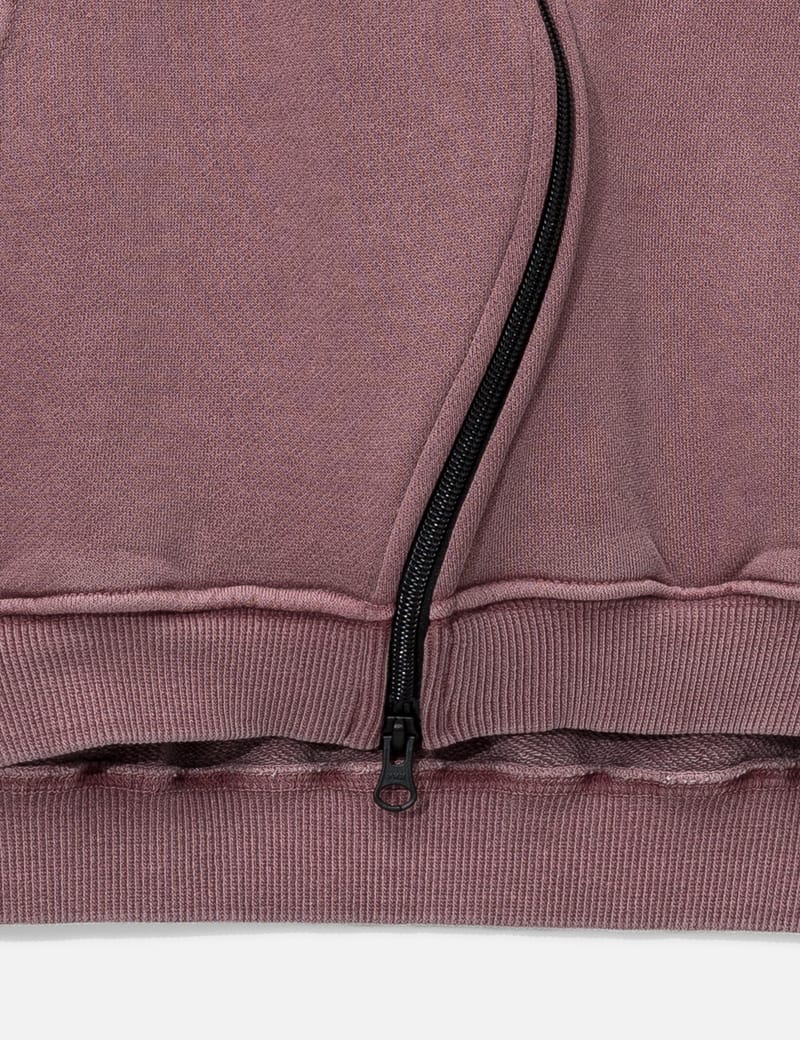 FFFPostalservice - Curved Zip-Up Round Hem Hoodie | HBX