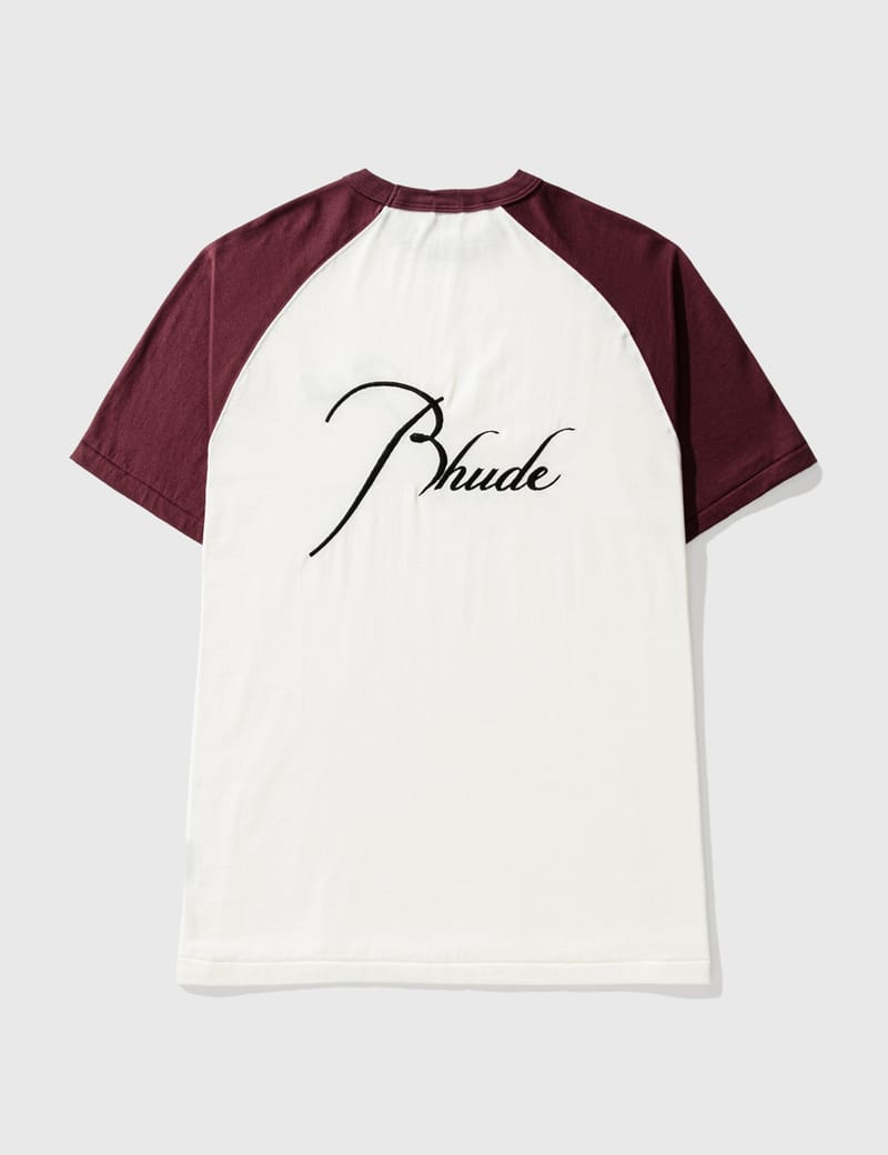 RHUDE ルード　ラグランTシャツ　ロゴTシャツ M ルード - ラグラン ロゴ Tシャツ | HBX - ハイプビースト