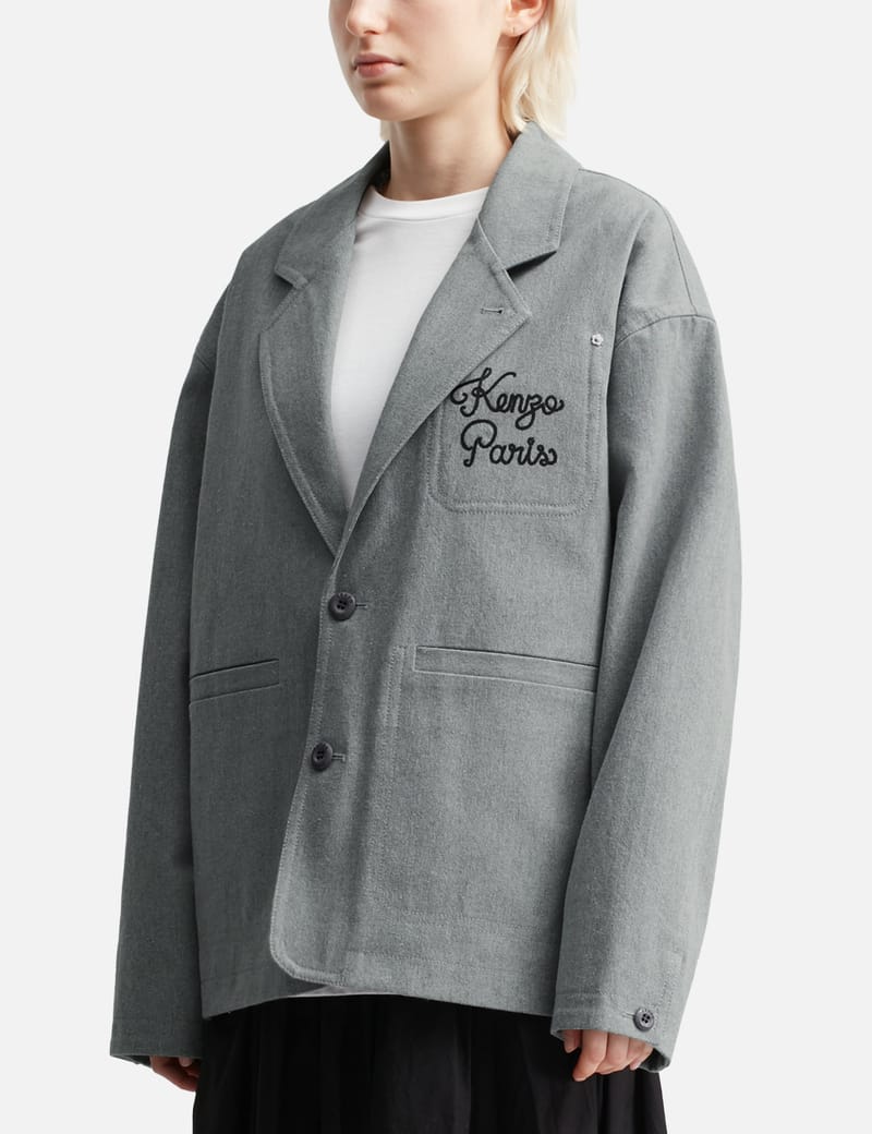 Kenzo - 'Kenzo Paris Chainstitch' Embroidered Workwear