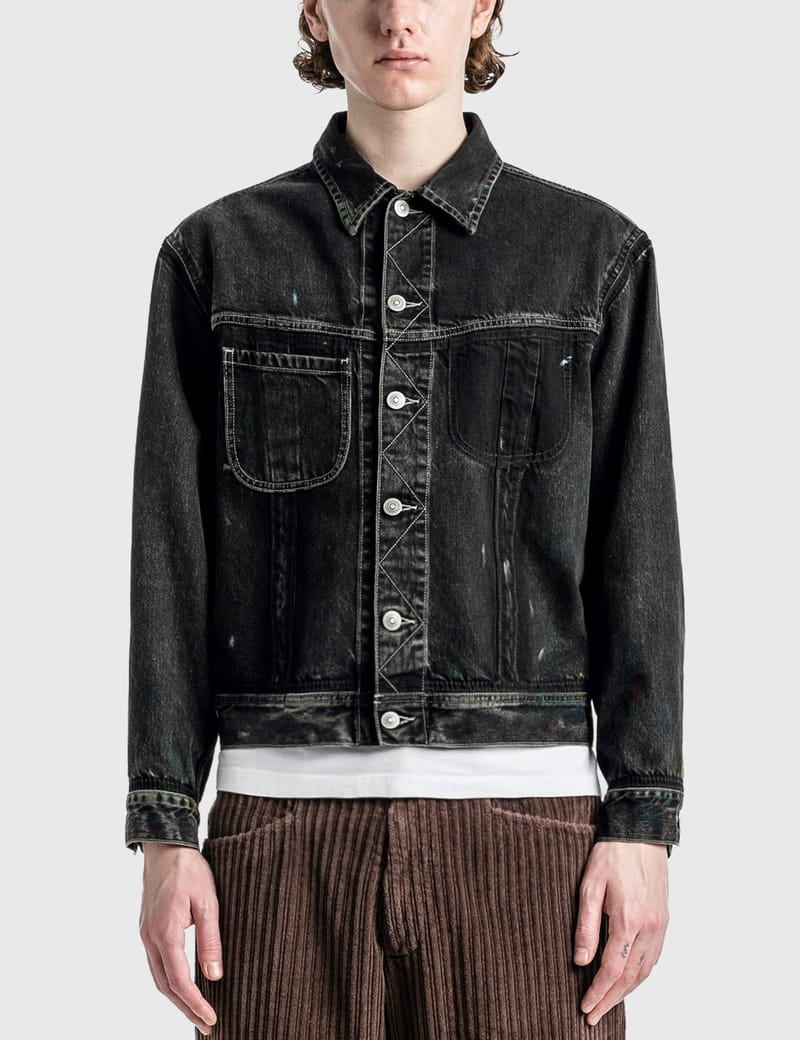 Maison Margiela - Painted Denim Jacket | HBX - HYPEBEAST 為您搜羅