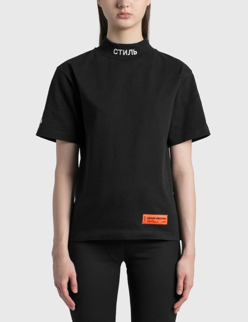 【新品】heron preston STYLE MOCKNECK T-SHIRTTシャツ/カットソー(半袖/袖なし)