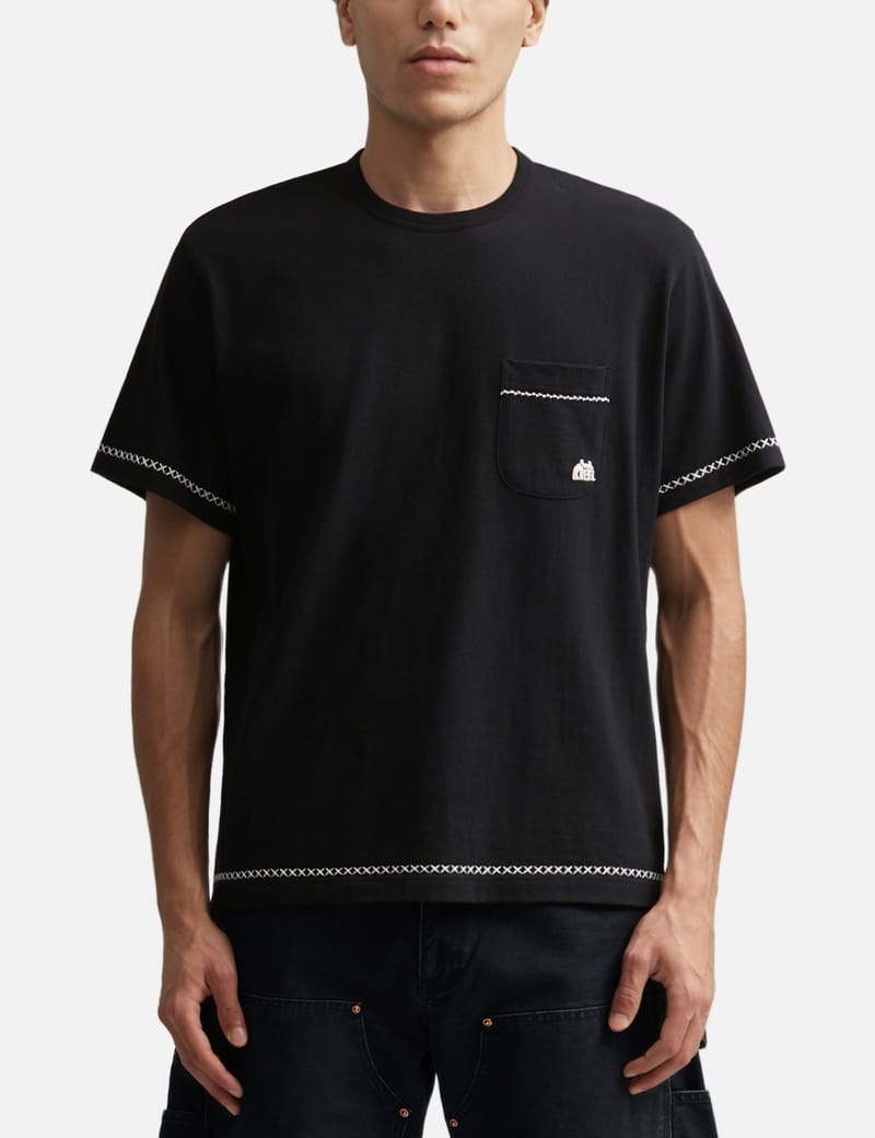 KHOKI Hand-Embroidered T-Shirt - Crafted with signature hand
