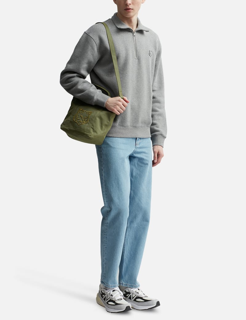 Maison Kitsuné - FOX HEAD SMALL TOTE | HBX - ハイプビースト