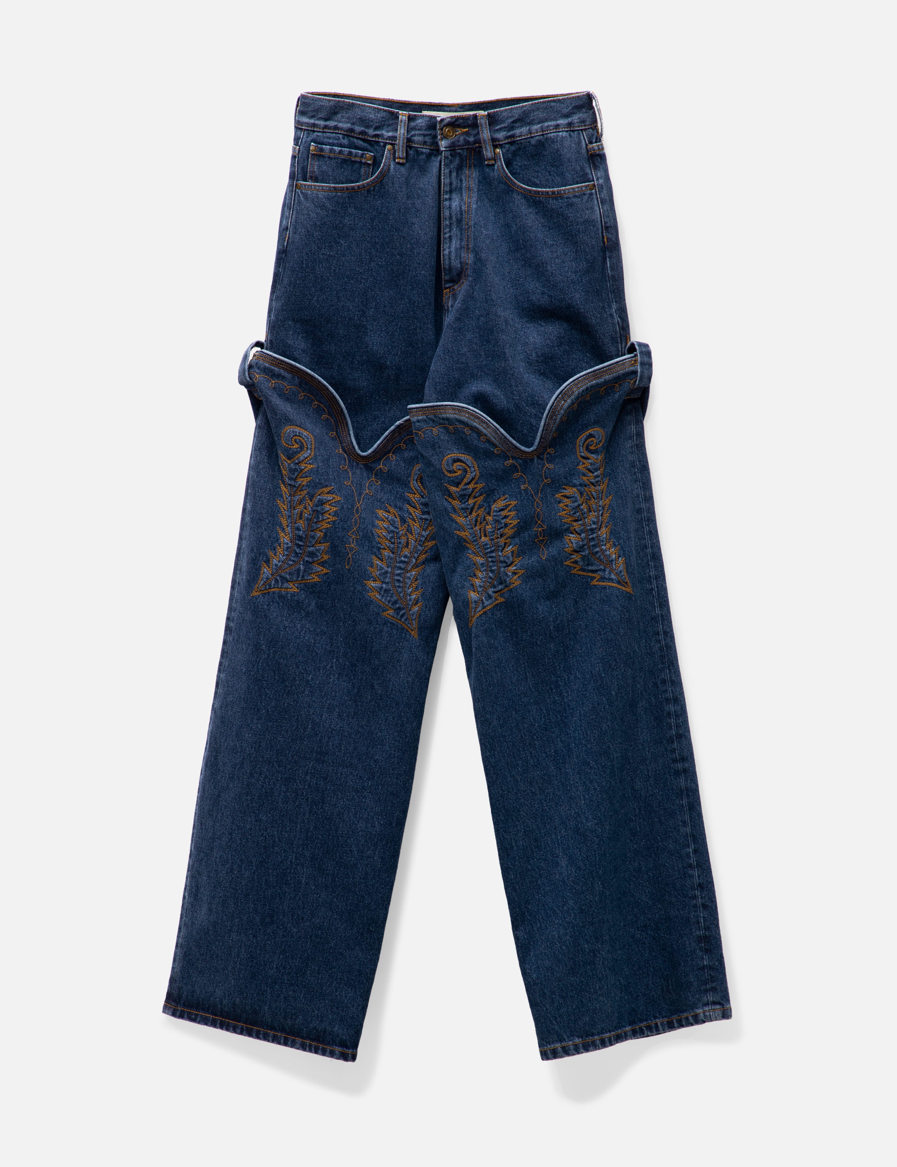 Y/PROJECT - CLASSIC MAXI COWBOY CUFF JEANS | HBX - Globally 