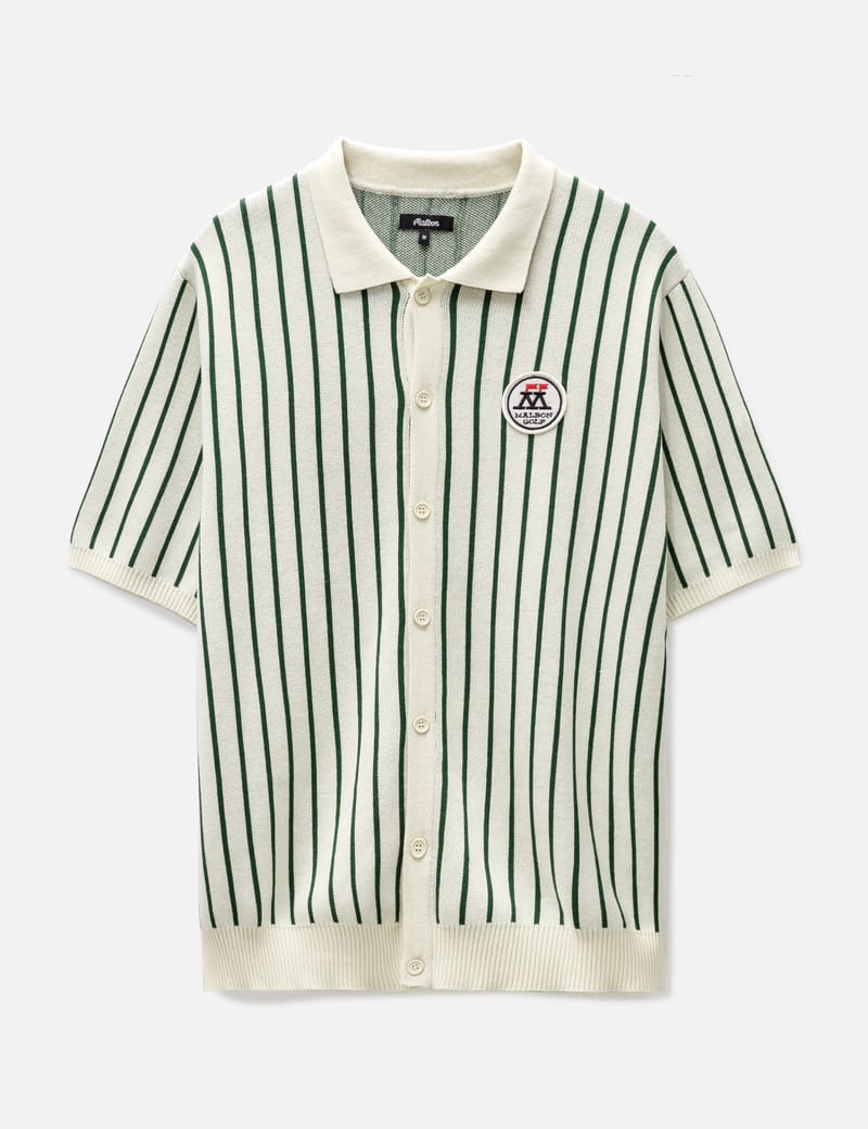 Malbon Golf - PARLAY STRIPED SHIRT | HBX - Globally Curated